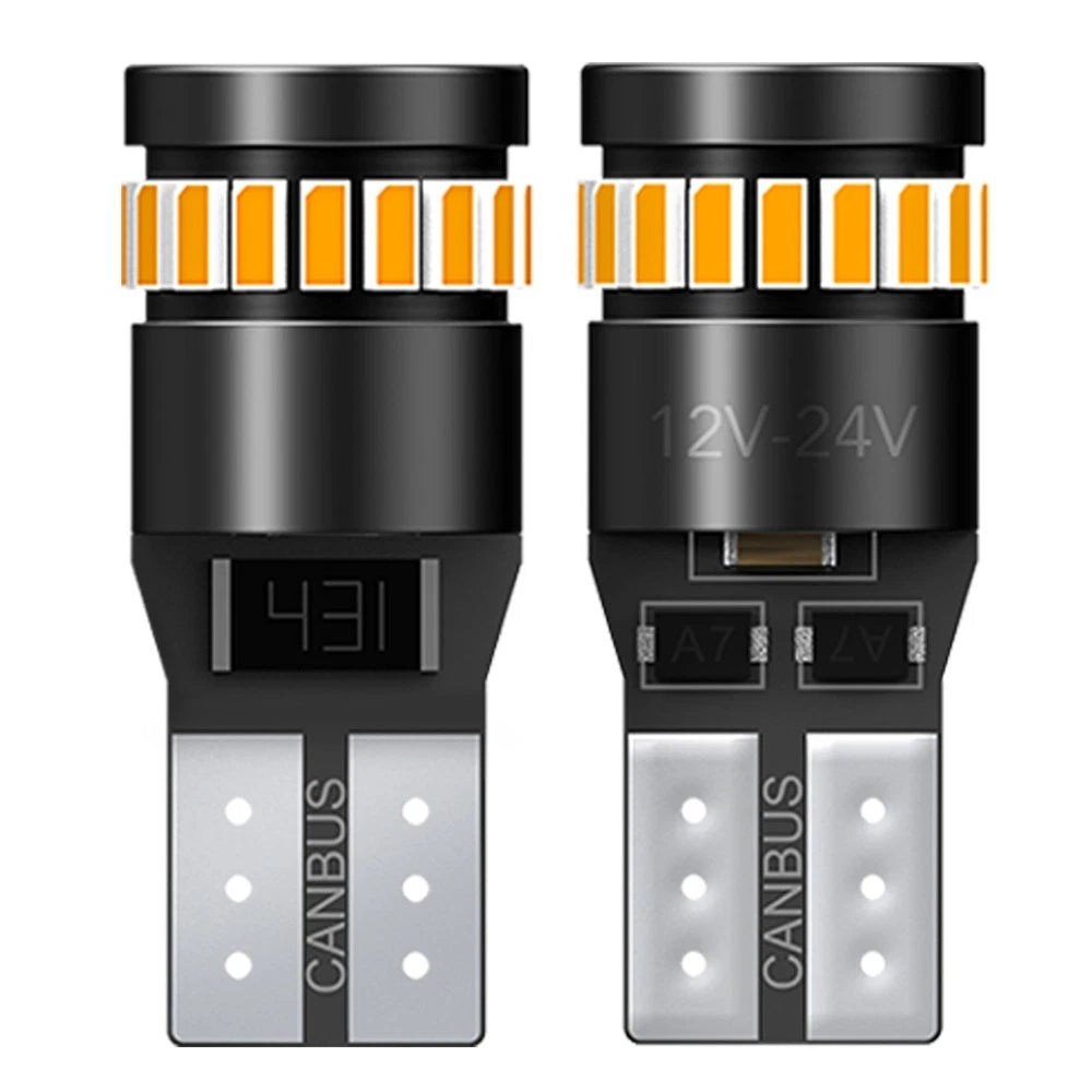 Set of 2 LED Sidemarker Light Bulbs for Toyota Tundra (2007–2021) RAV4 (1996–2014) Amber