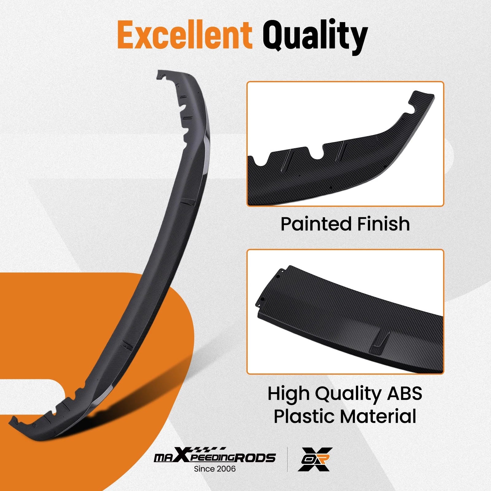 Set of 4 Bumper Splitters for BMW G30 5 Series M Sport (2017–2020) Carbon Style