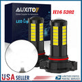 2Pcs LED Fog Light Bulbs H16 5202 for 6000K 100W