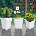 Set of 10 Reusable Square Nursery Pots for Plants (5 Gallon)