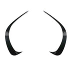 Black ABS Front Bumper Lip Splitter Spoiler for Mercedes C-Class (2022-2023)