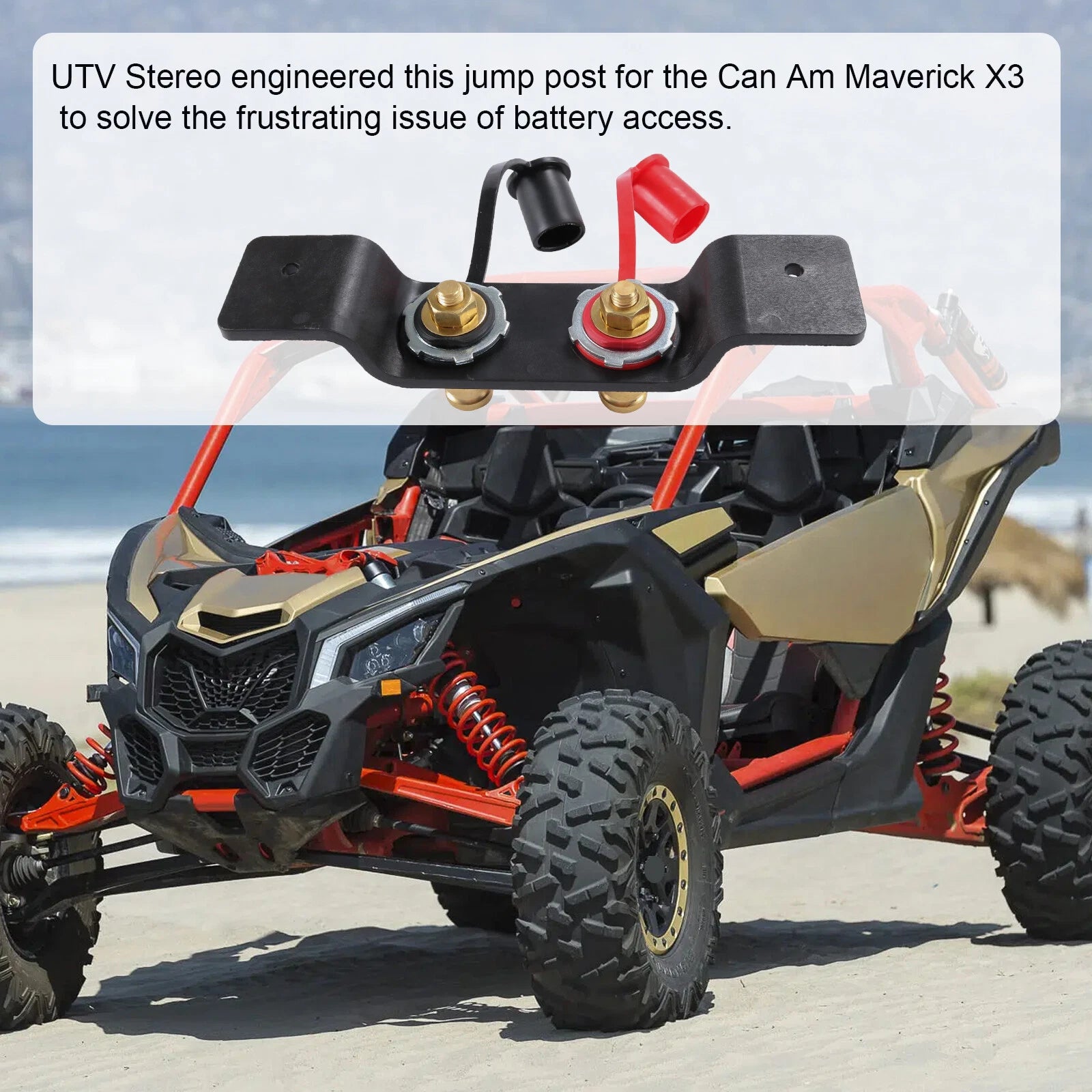 Remote Battery Terminal Relocation Kit for Can-Am UTV X3 (2017-2023)