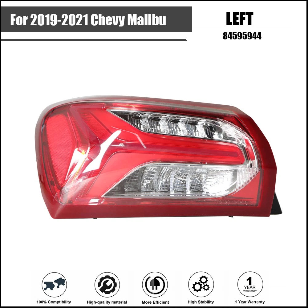 Tail Light Assembly Set for Chevy Malibu (2019â2021) Rear Left LED