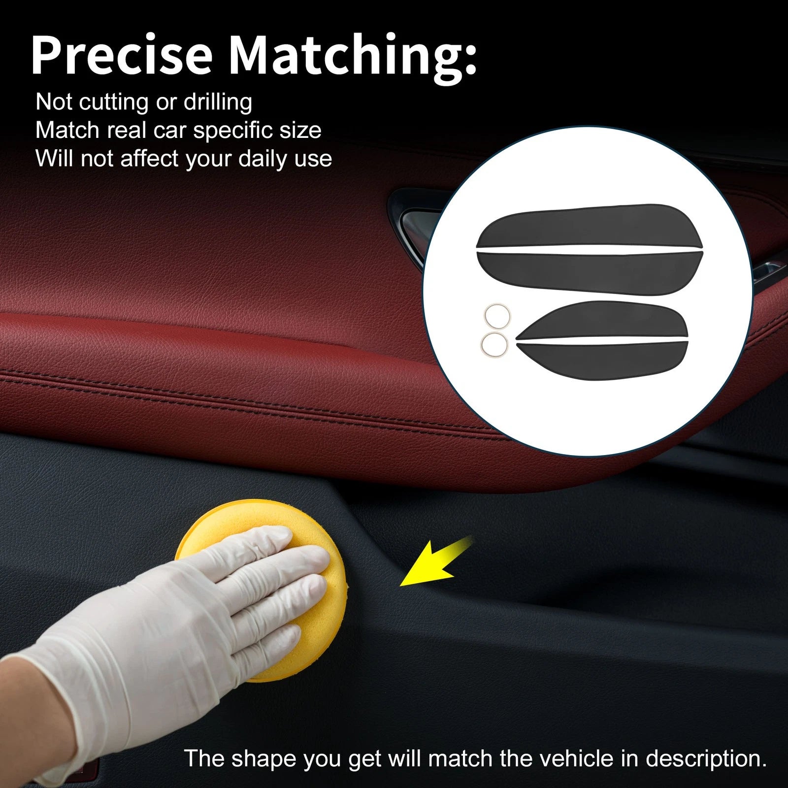 Set of 1 Car Door Anti Kick Pad Sticker Protector for Kia Optima (2021–2023)