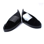 Black Side Wing Mirror Caps With Lane Assist for Audi A7 C7 (2010–2018)