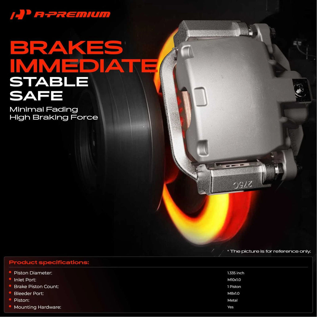 Rear Left Brake Caliper with Bracket for Kia Sephia (1998-2001)