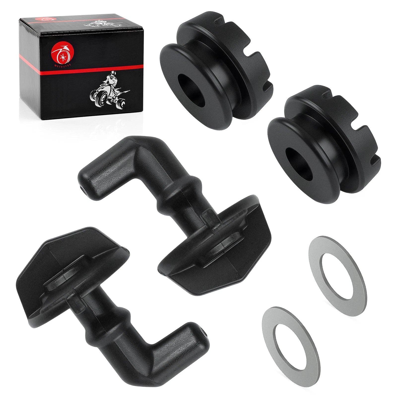 2X Hood Latch Toggles + Grommets Washer Kit for Polaris RZR 570 (2012–2022)
