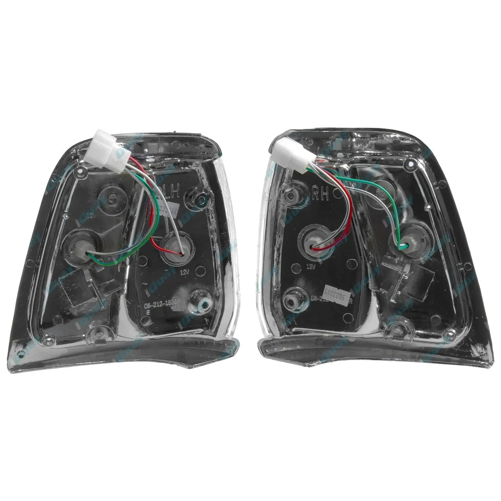 LH+RH Chrome Corner Lights Pair for Toyota Hilux LN85 RN85 4cyl 2.4L 1991-1997