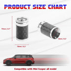 Black Union Jack Car Wheel Center Cap and Valve Caps for Mini Cooper (2002-2024)