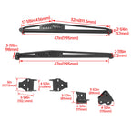 Traction Bar + Mounting Bracket Kit for Toyota Tacoma 6-Lug (2005–2024)
