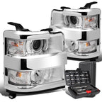 Chrome Clear Signal Projector Headlight for Silverado 2500HD (2015–2019)
