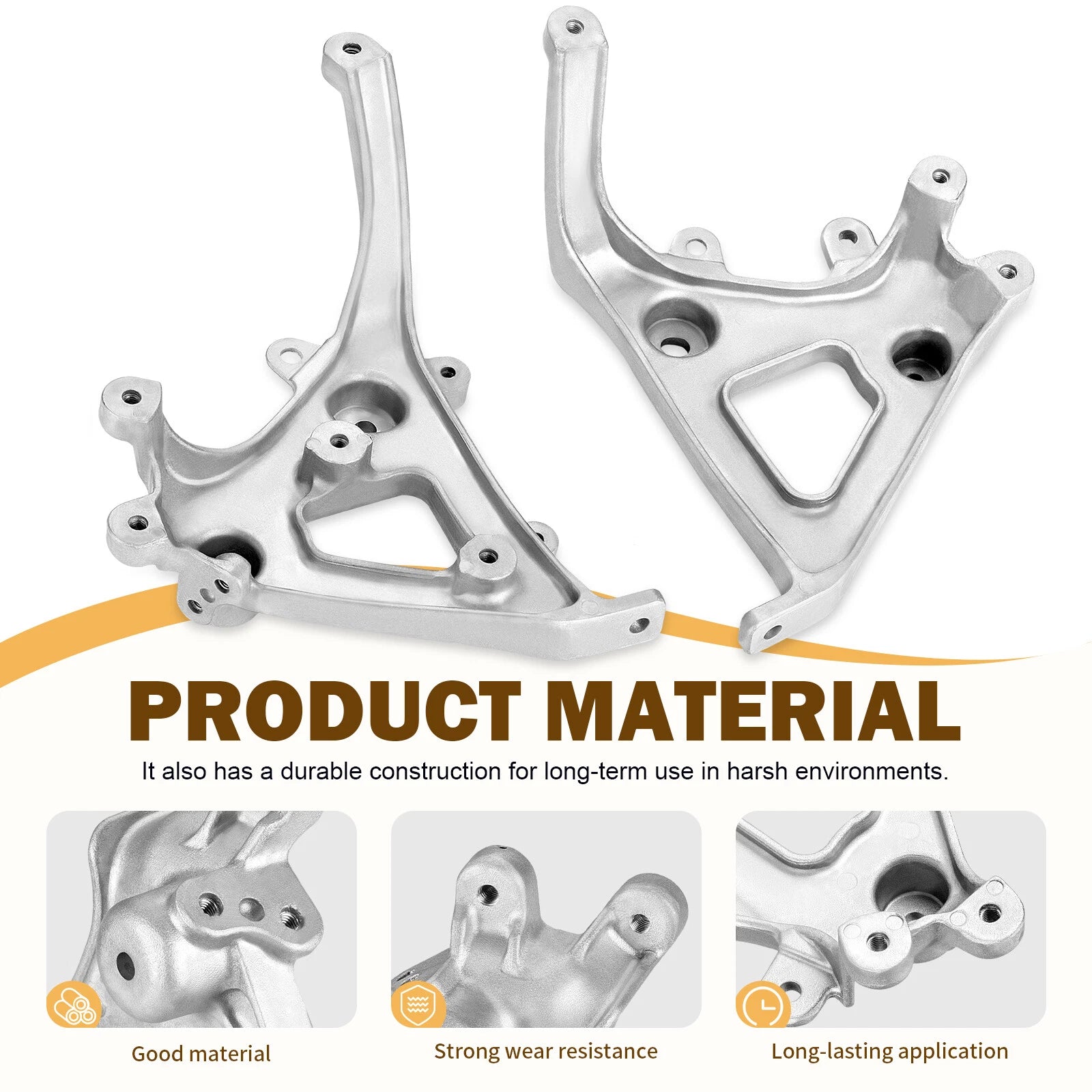 Front Fender Headlight Brackets for Yamaha Raptor YFM 700R (2006–2012)