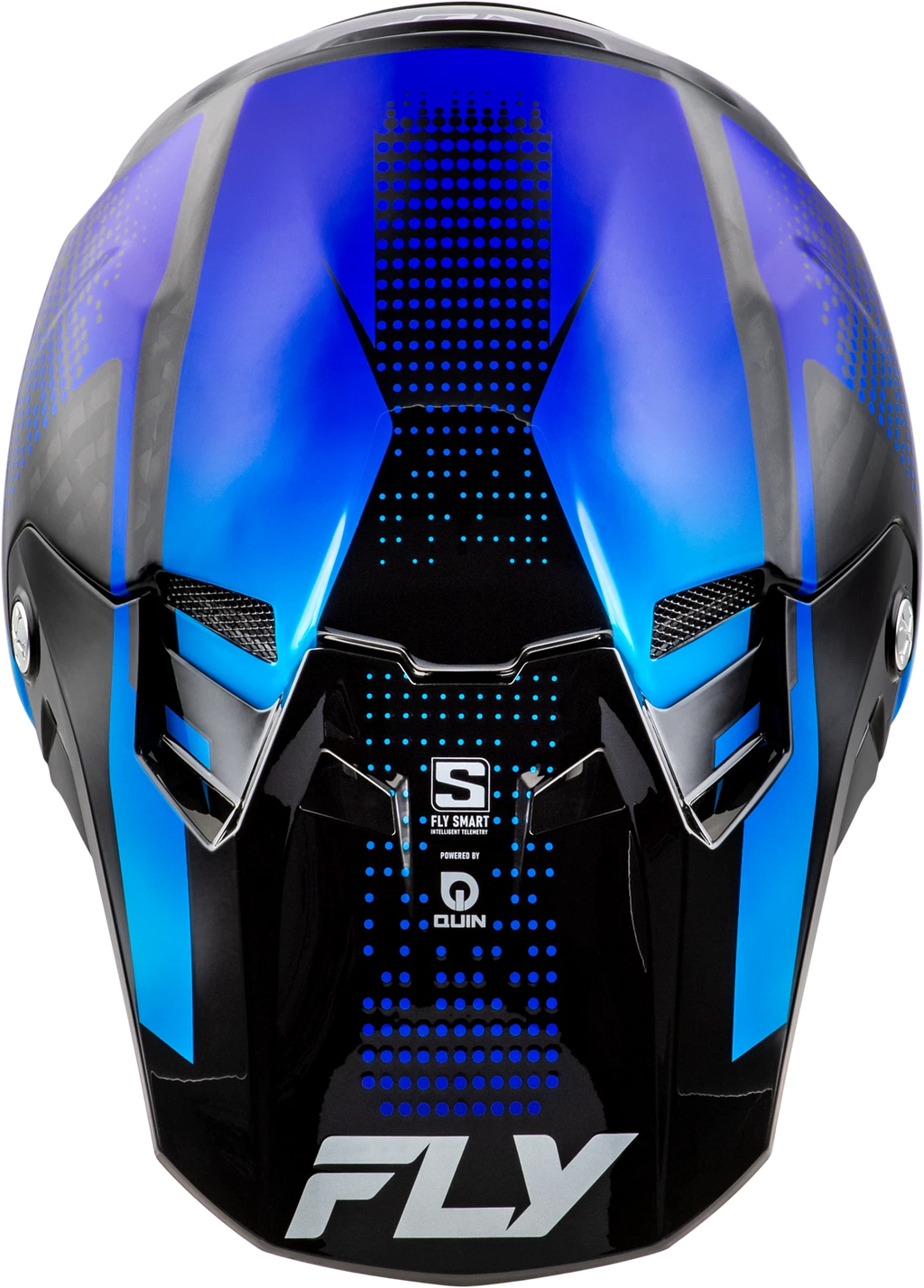 Fly Racing Formula S Carbon Helmet for Offroad (X-Large, Black/Blue)