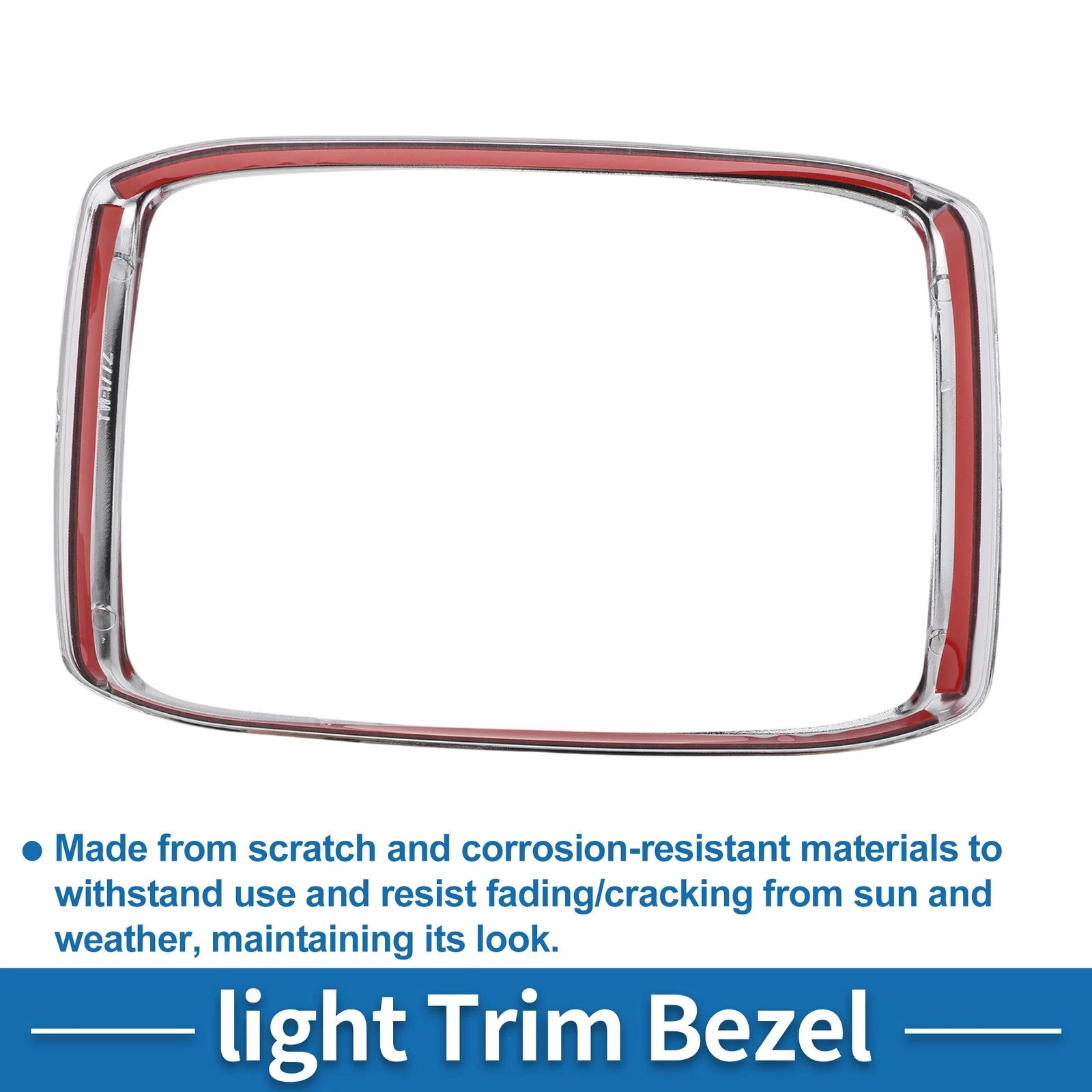 Rear Row Headlight Trim Bezel for Toyota Tundra (2014–2021) Silver Tone