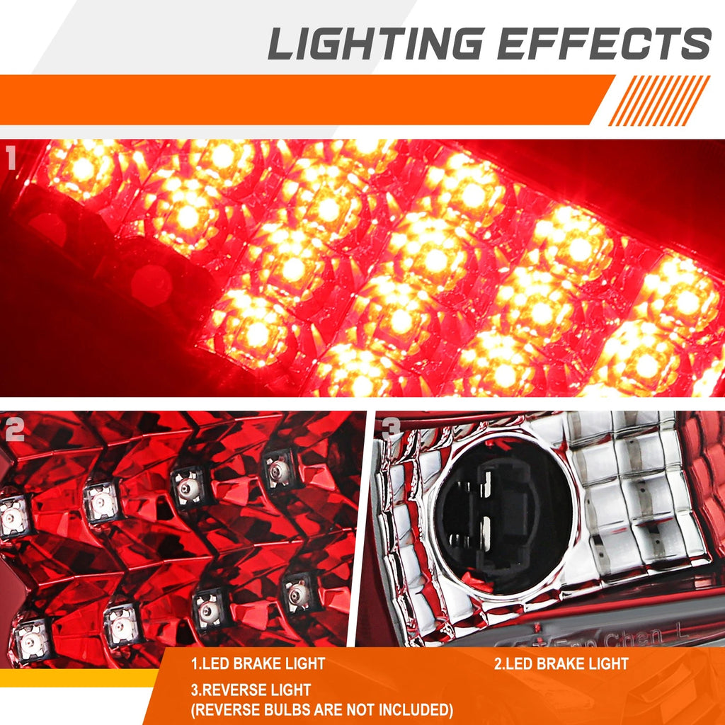 2X LED Tail Lights for Chevy C/K Pickup (1992–1999)
