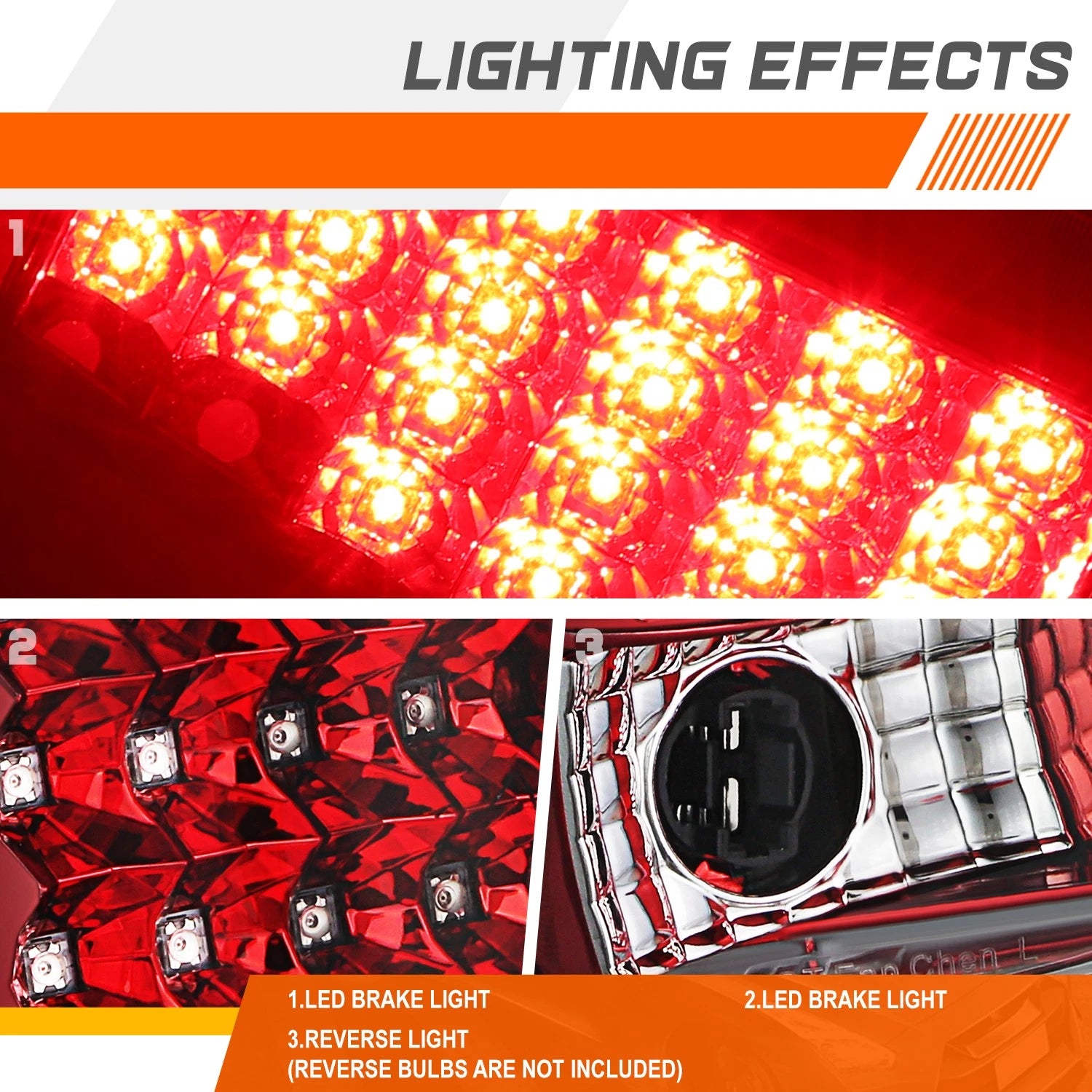 2X LED Tail Lights for Chevy C/K Pickup (1992–1999)