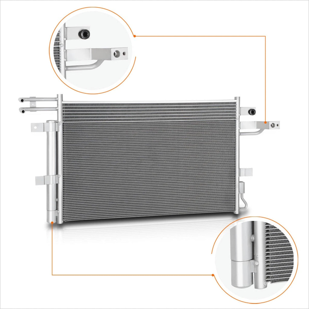 Full Aluminum Core A/C Condenser for Ford Flex (2013–2019) & Lincoln MKS MKT (2013–2018) 4241