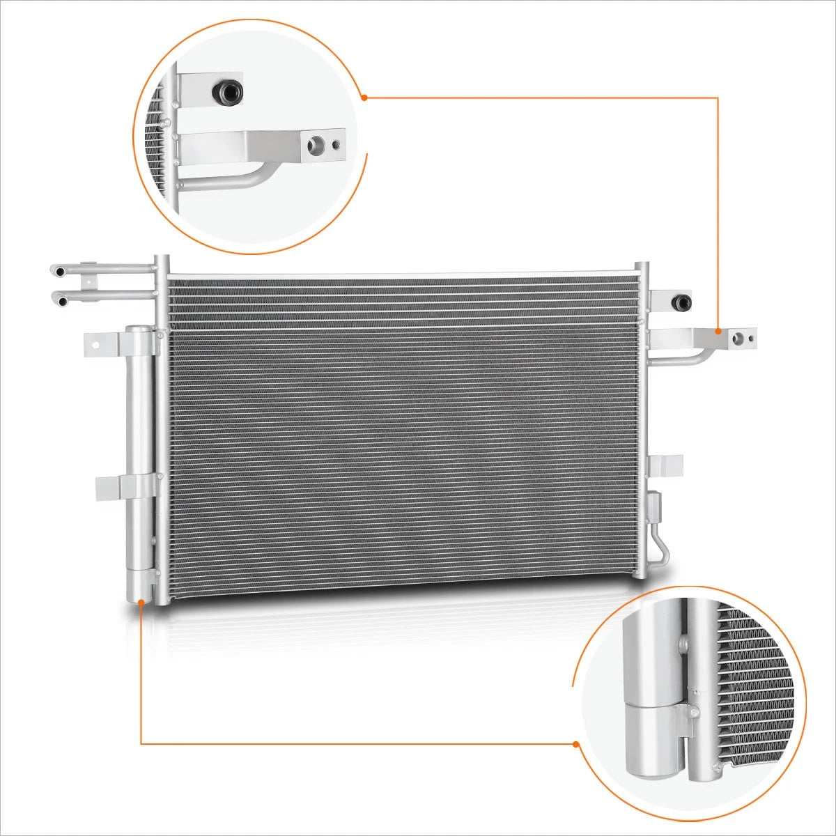 Full Aluminum Core A/C Condenser for Ford Flex (2013–2019) & Lincoln MKS MKT (2013–2018) 4241