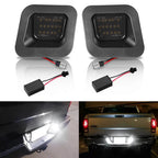 Smoked Lens LED Rear License Plate Lights for Dodge Ram 1500 2500 3500 (2003–2018)