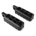 Black CNC Foot Pegs for Harley Dyna Wide Glide FXDWG FXDB FXDL FXDF (2006-2017)
