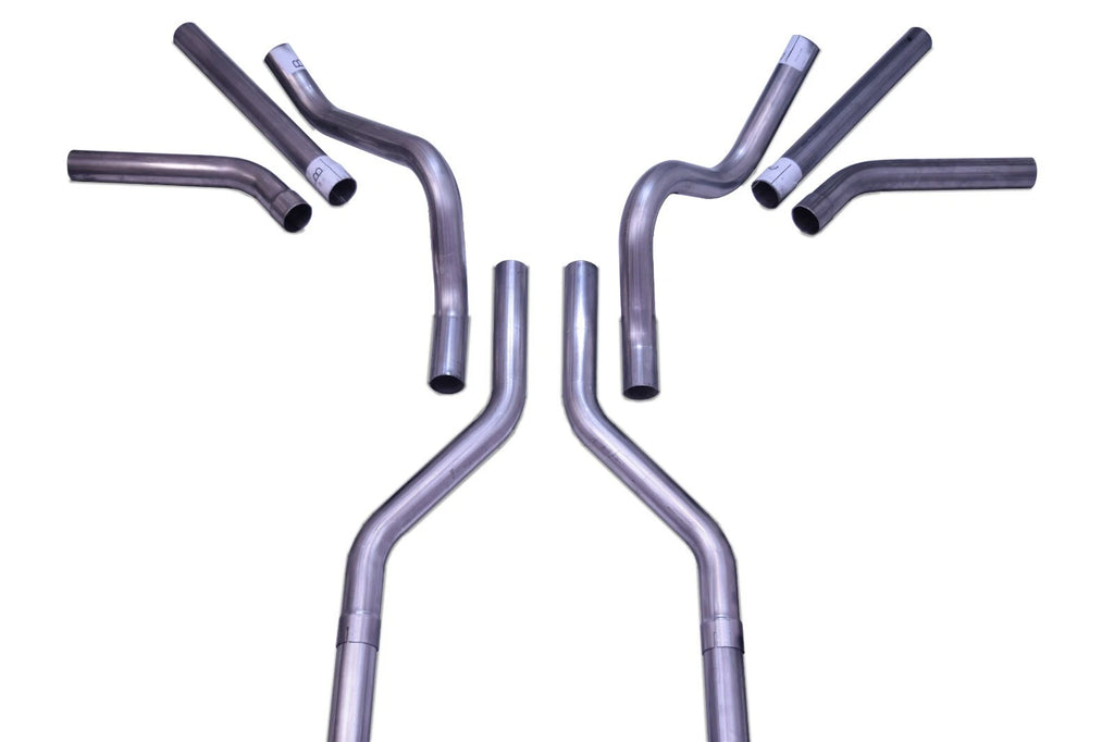 2.5" Dual Exhaust Kit for Suburban Yukon (1969–1972) No Muffler Side Exit Mandrel Bend
