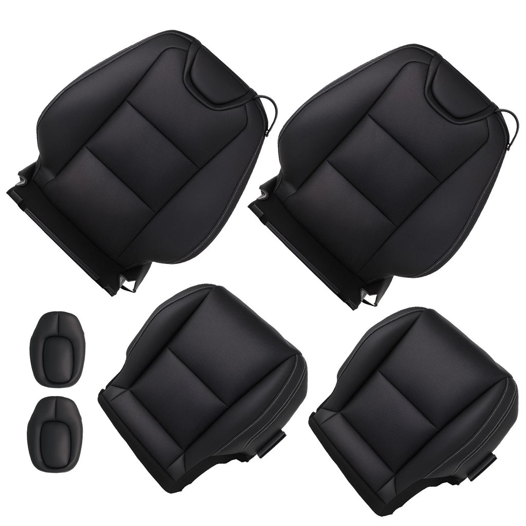 Set of 2 Seat Covers for Chevy Camaro LT 1LT LS (2010–2015) Black