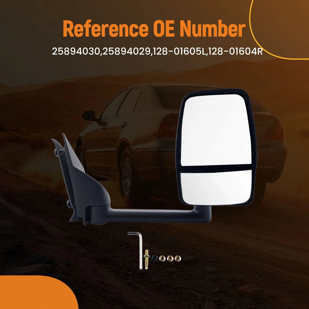 Right Rear View Mirror for Chevy Express Van (2003–2017) Manual 128-01604R