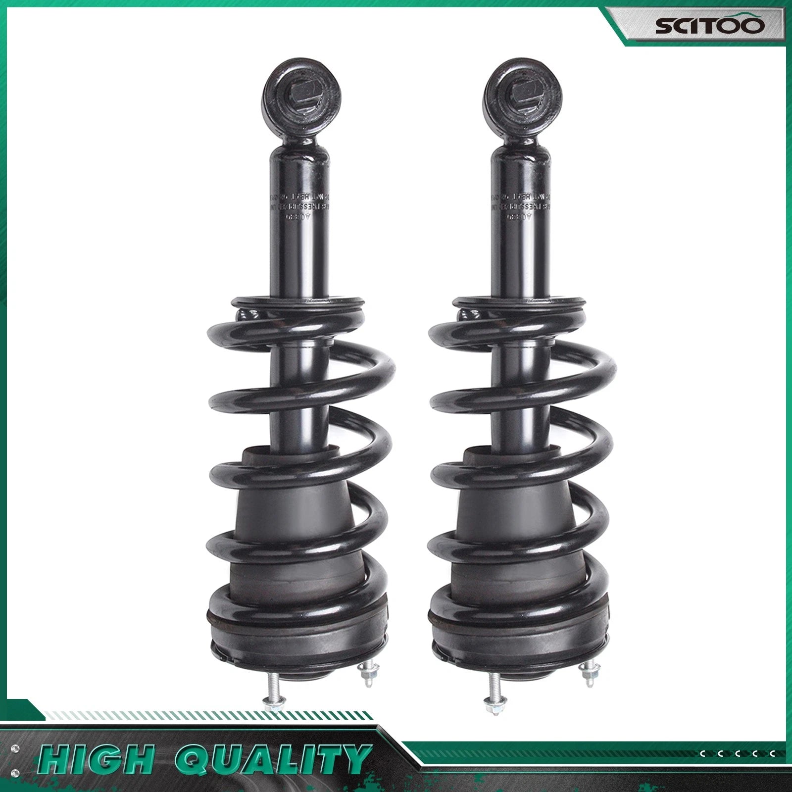 Set of 4 Front Complete Struts Springs for Silverado Sierra 1500 Tahoe (2007–2014)