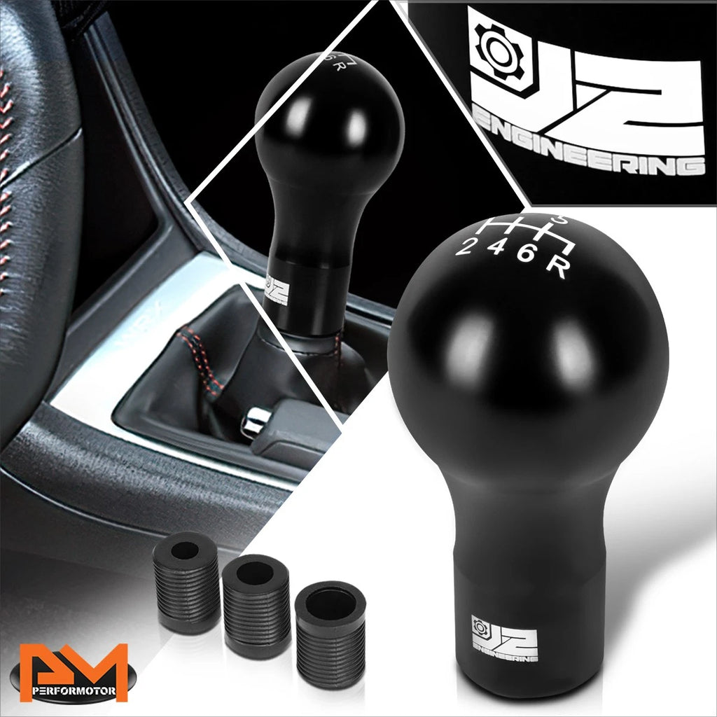 J2 Spherical Teardrop Aluminum 6-Speed Manual Shift Knob for Universal (2000–2023)