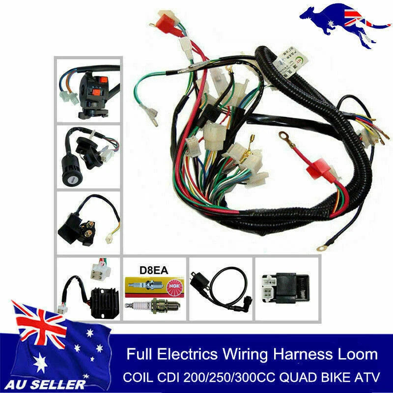 Coil CDI Harness Full Kit for Zongshen Loncin 250cc ATV (2000–2023)