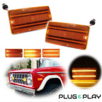 Amber Sequential LED Signal Lights for Ford Bronco (1969–1977)