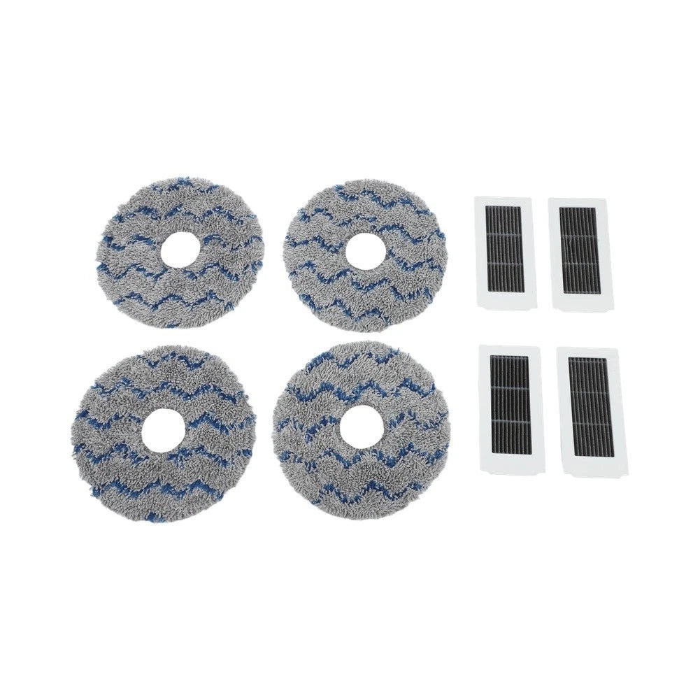 Replacement Filter Cloth and Blue Striped Rags for ECOVACS X5 PRO