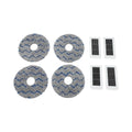 Replacement Filter Cloth and Blue Striped Rags for ECOVACS X5 PRO
