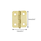 50Pcs Gold Cabinet Hinge for Dollhouse Furniture (16x13mm)