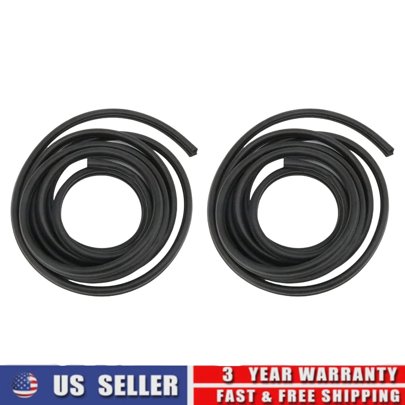 Set of 2 Door Seals for Chevy Silverado 2500 (2000–2007) Weatherstrip