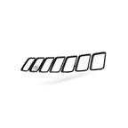 Chrome Front Grille Trim Cover for Jeep Cherokee (2014–2016)