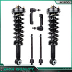 Set of 6 Front Strut & Spring Assemblies + Tie Rods for Ford F-150 (2009–2013)