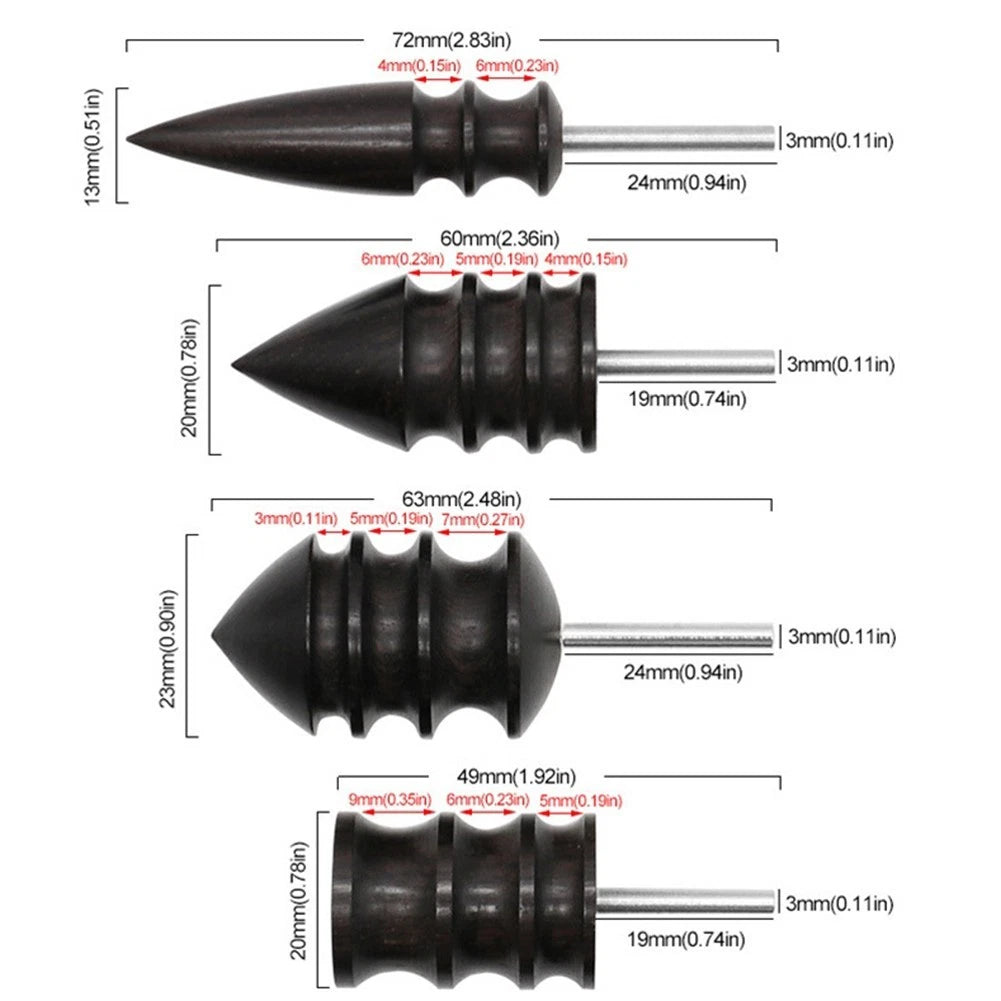 Leather Edge Polishing Tool for Electric Craft (Polished)