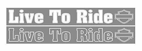 Rear Window Windshield Decal Sticker for Harley-Davidson Live To Ride (N/A)