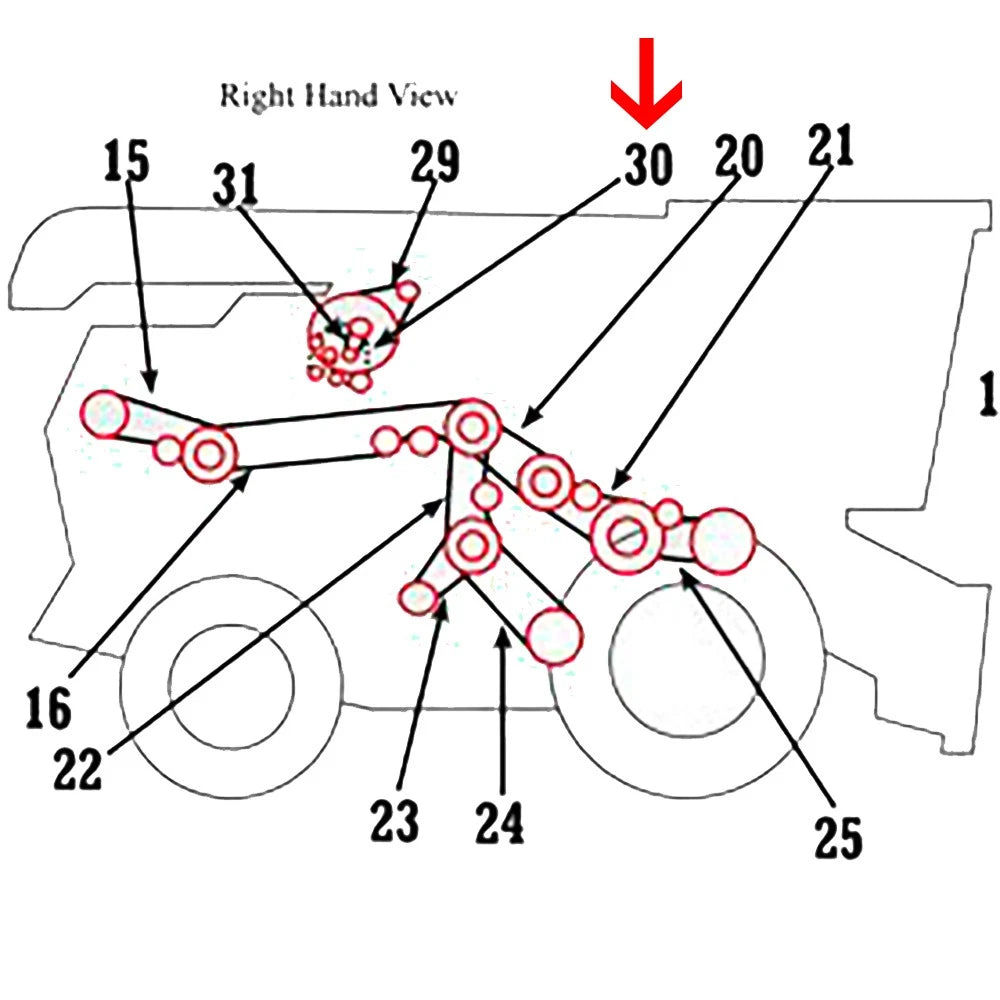 Engine Drive Belt for Lexion 470, 470R (796475)