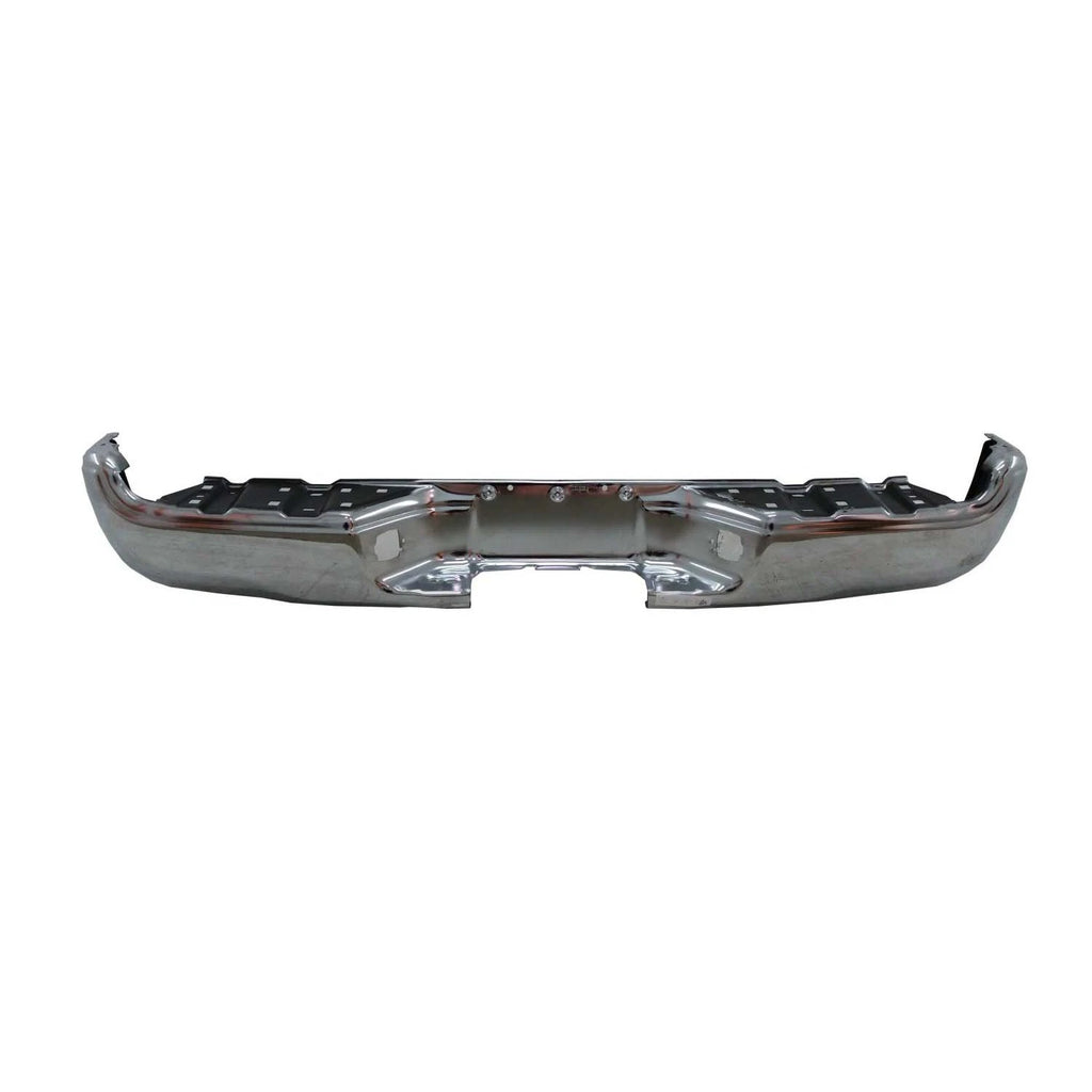 Replacement Chrome Steel Rear Step Bumper Face Bar (See compatibility Chart)