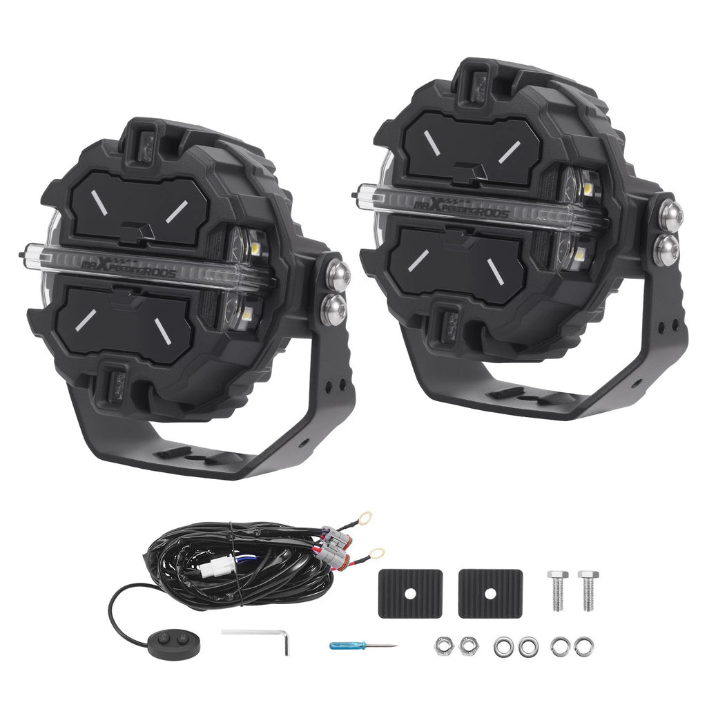 LED Driving Lights 3.5" Spot Beam DRL for Jeep Off-Road UTV