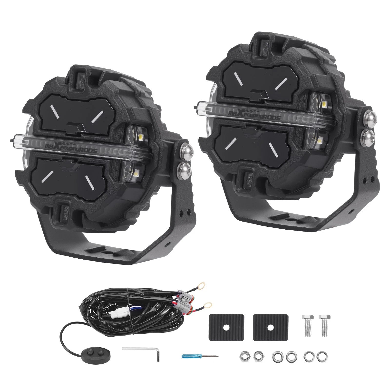 LED Driving Lights 3.5" Spot Beam DRL for Jeep Off-Road UTV