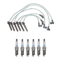 Denso 8mm Wire Set & 6 Platinum TT Spark Plugs for Ford Mercury 3.0L V6