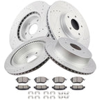 Brake Rotors and Brake Pads Set for Nissan Murano (2009–2010)