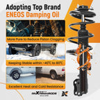 4X Front + Rear Struts w/Coil Spring for Mitsubishi Lancer (2008–2010) 172356