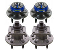 Moog Front & Rear Wheel Bearing and Hub Assemblies Kit for Buick Chevy Pontiac