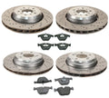 Front & Rear Brake Kit Disc Rotors & Pads for BMW E90 E92 E93 M3 (2007–2013)
