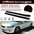 Universal 86.5" Side Skirt Extension Rocker Panel Lip Splitters (Canards) (2024-2024)