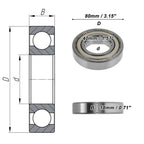 6208ZZ Deep Groove Ball Bearing for Universal Applications (40x80x18mm)